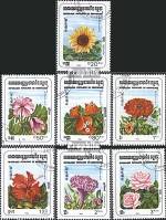 Známky Kambodža 1983 Kvety razítkovaná séria - Kliknutím na obrázok zatvorte -
